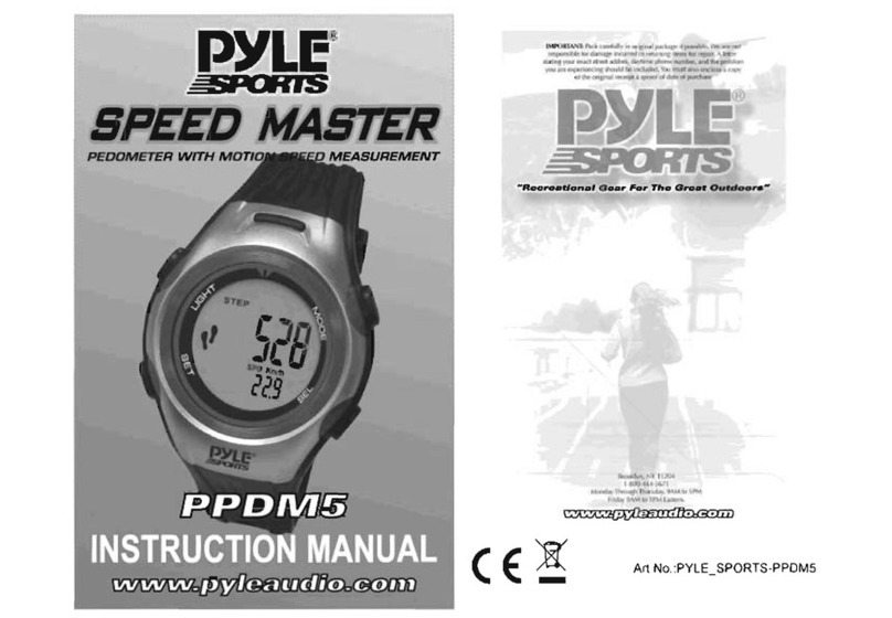 Pyle Sports Speed Master PPDM5 instruction manual