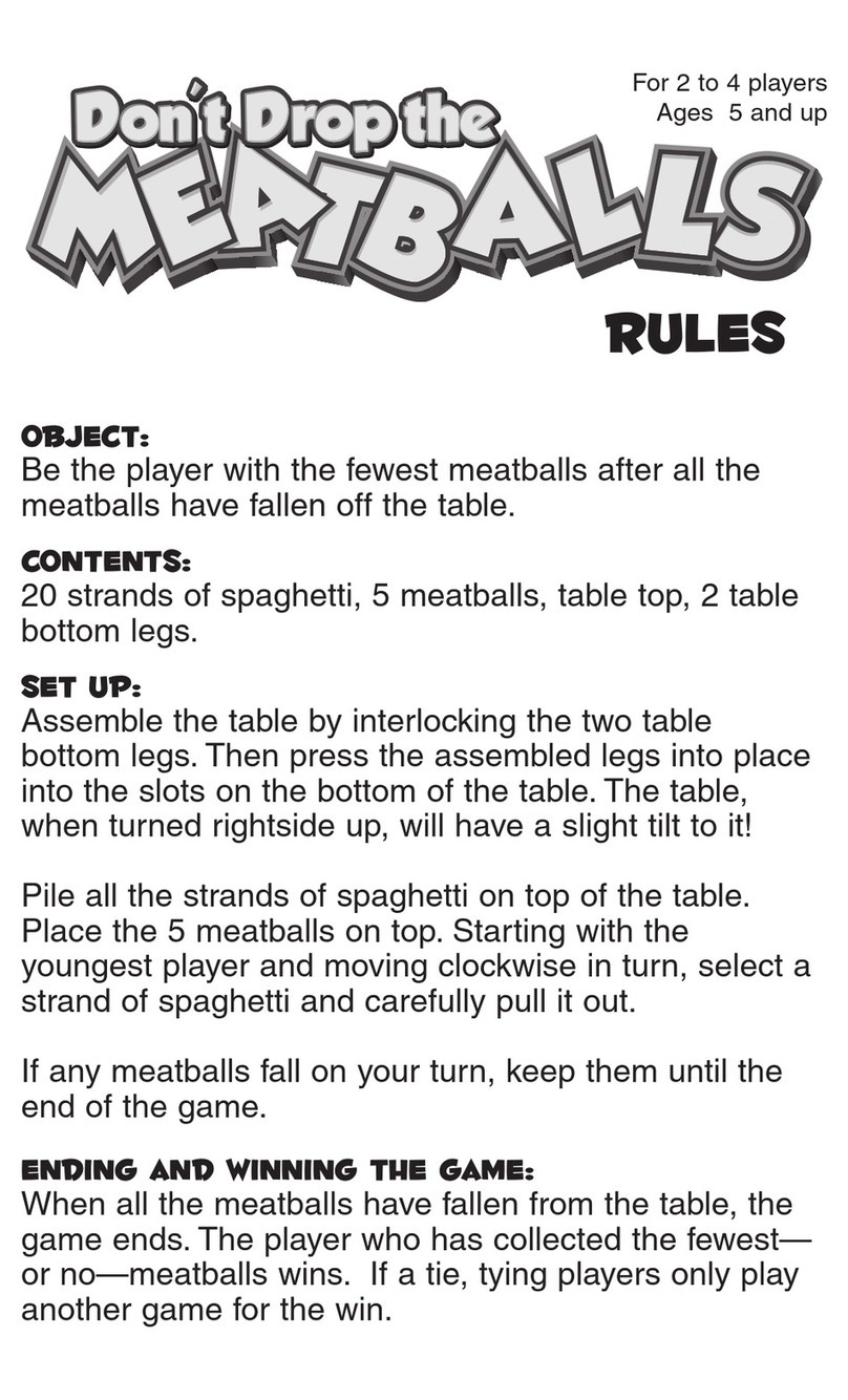 Pressman Don't Drop The Meatballs Rules