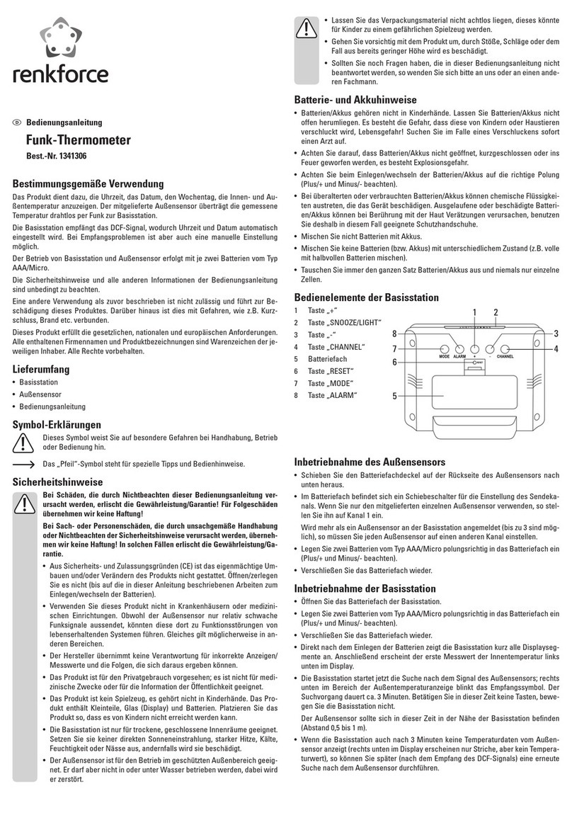 Renkforce 1341306 User manual