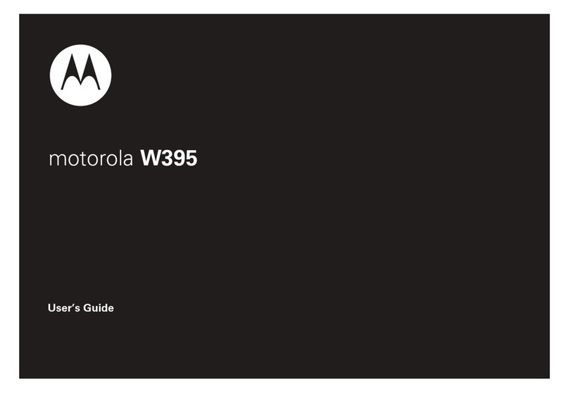 Motorola W395 User manual