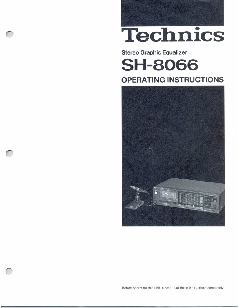 Technics SH-8066 operating instructions
