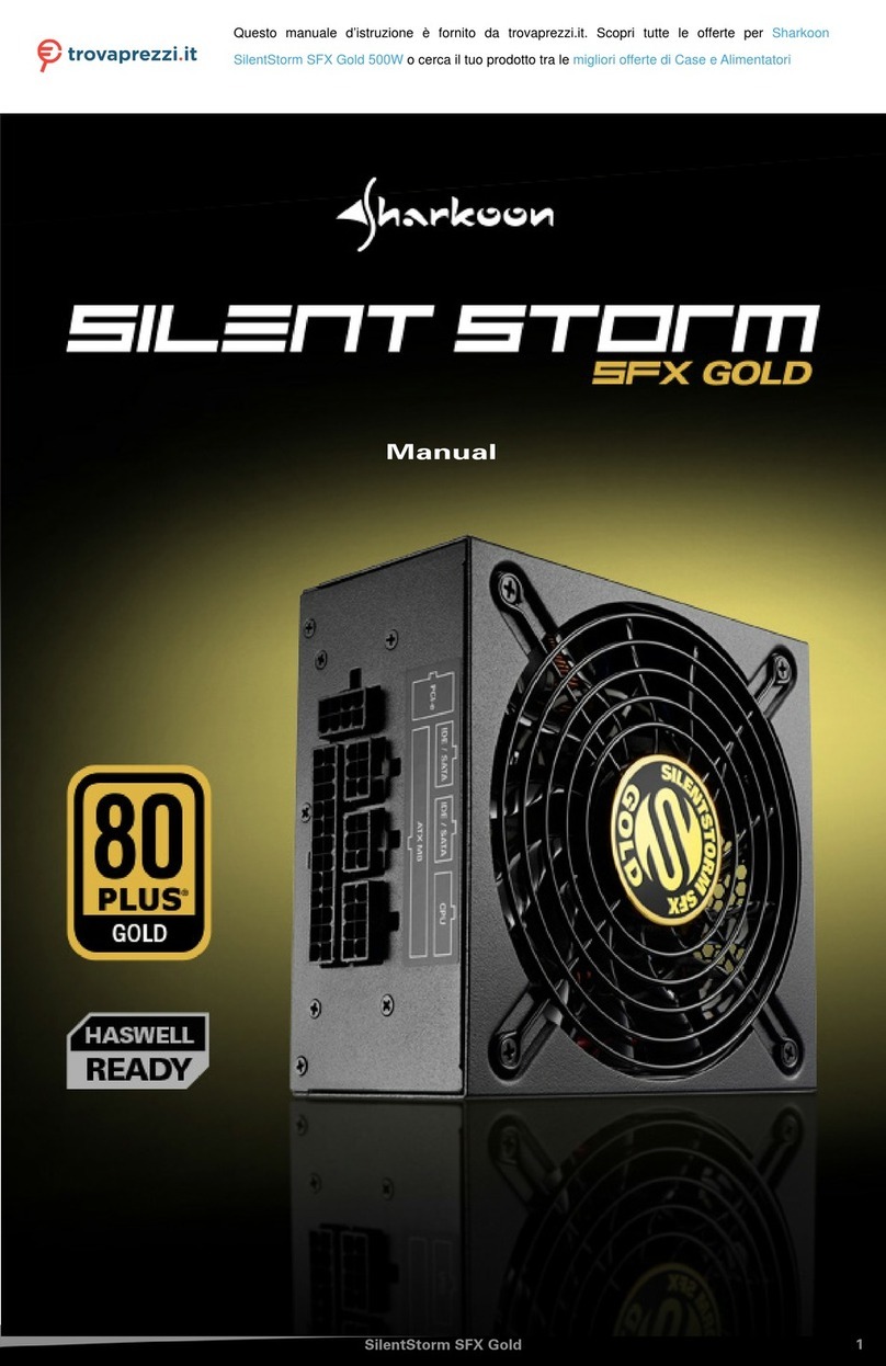 Sharkoon SilentStorm SFX Gold Series User manual