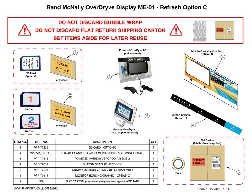 Rand McNally ME-01 User manual