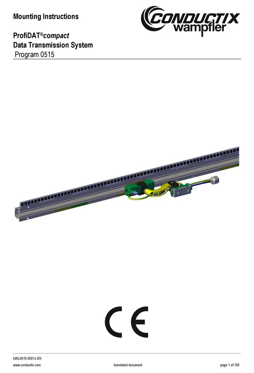 Conductix-Wampfler ProfiDAT compact Mounting instructions