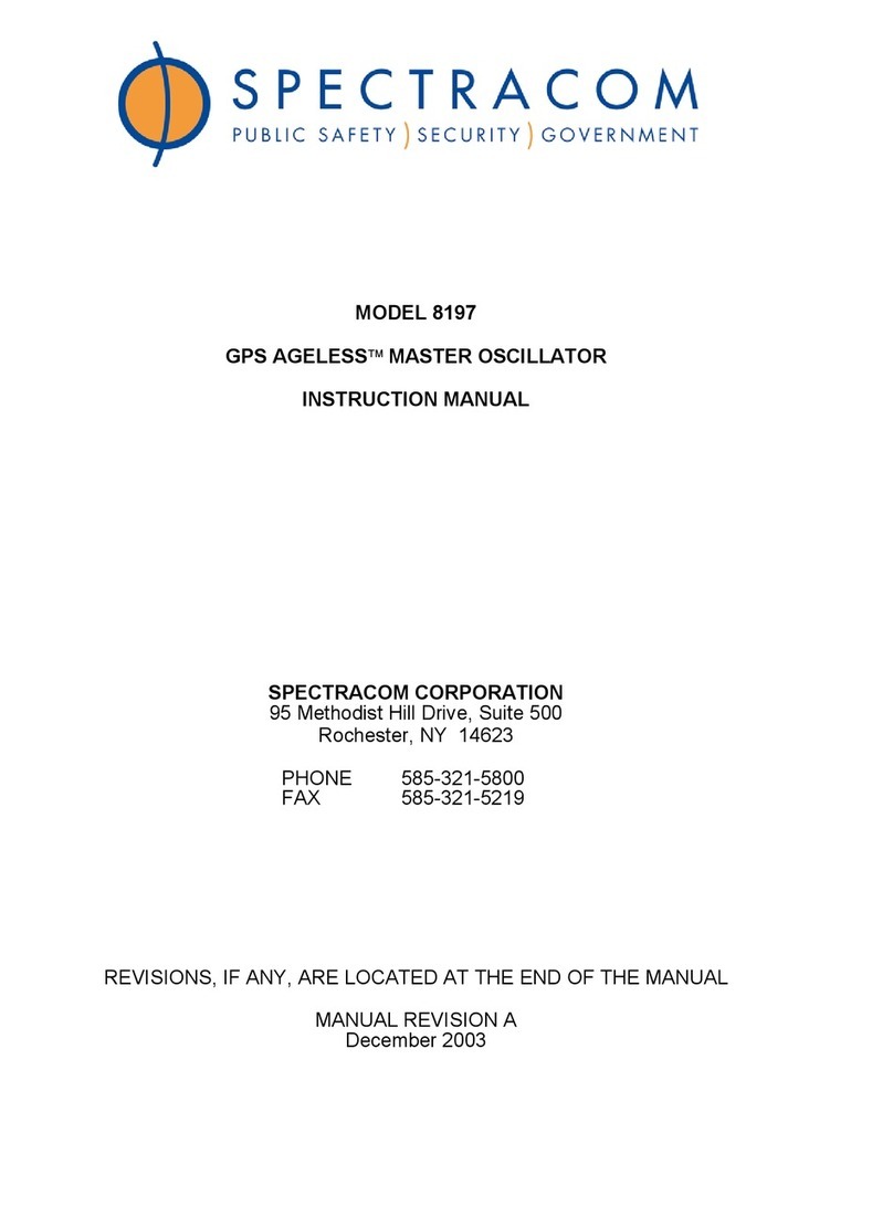 Spectracom 8197 instruction manual
