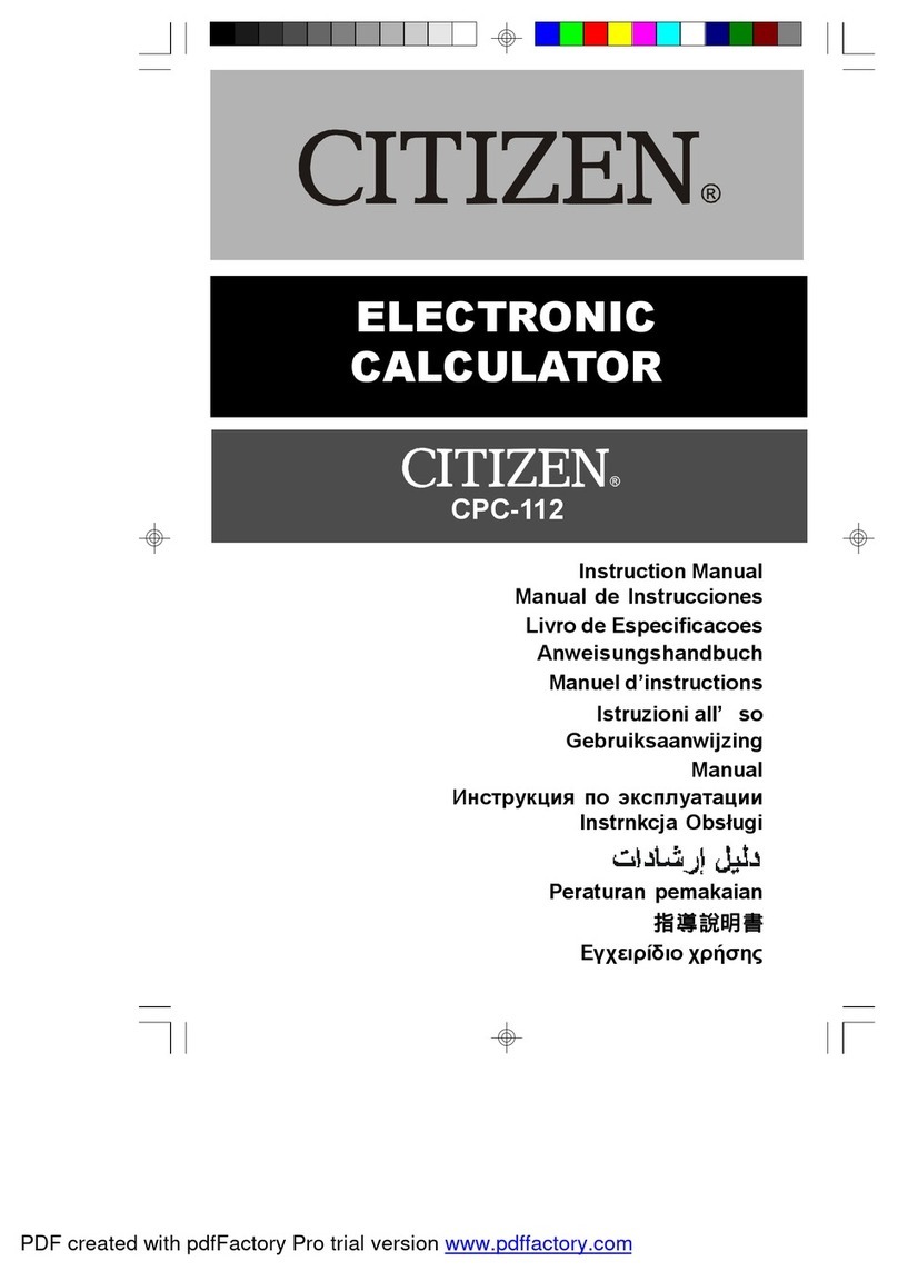 Citizen CPC-112 instruction manual