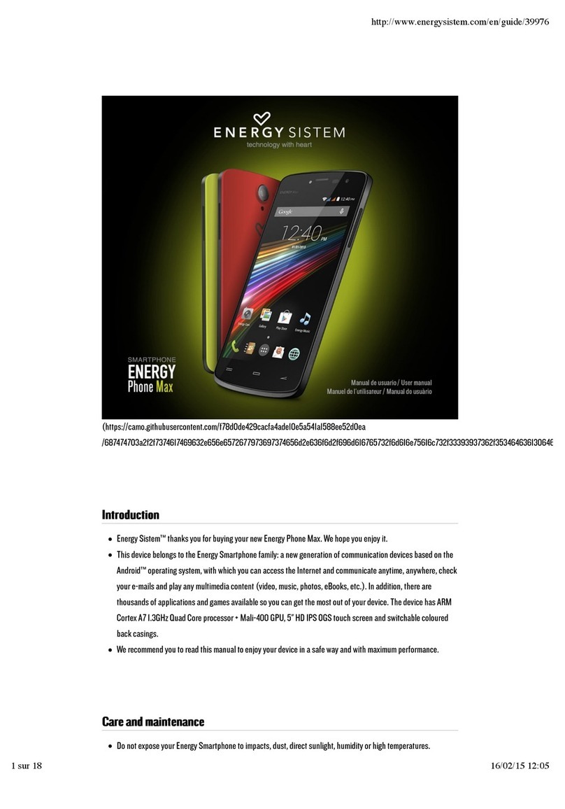 ENERGY SISTEM Energy Tablet Windows User manual ENERGY SISTEM Energy Tablet Windows User manual