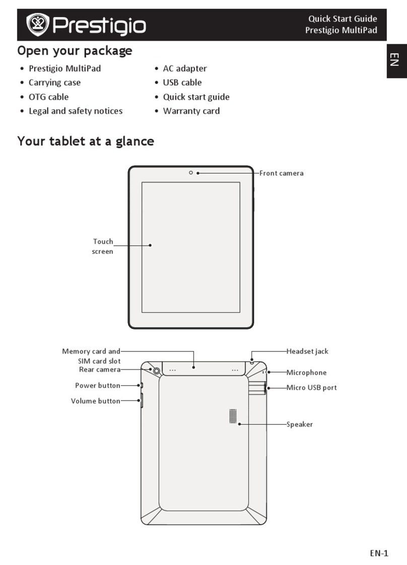 Prestigio multipad quick start guide