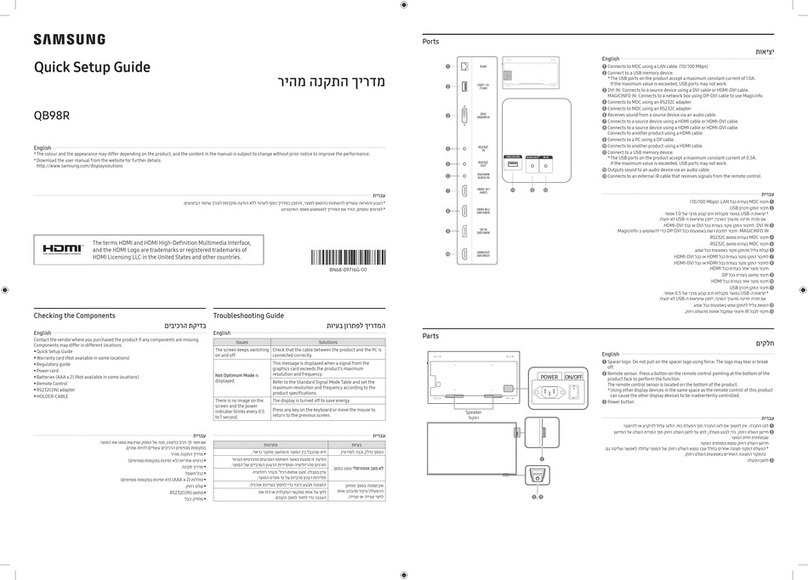 Samsung QB98R User manual