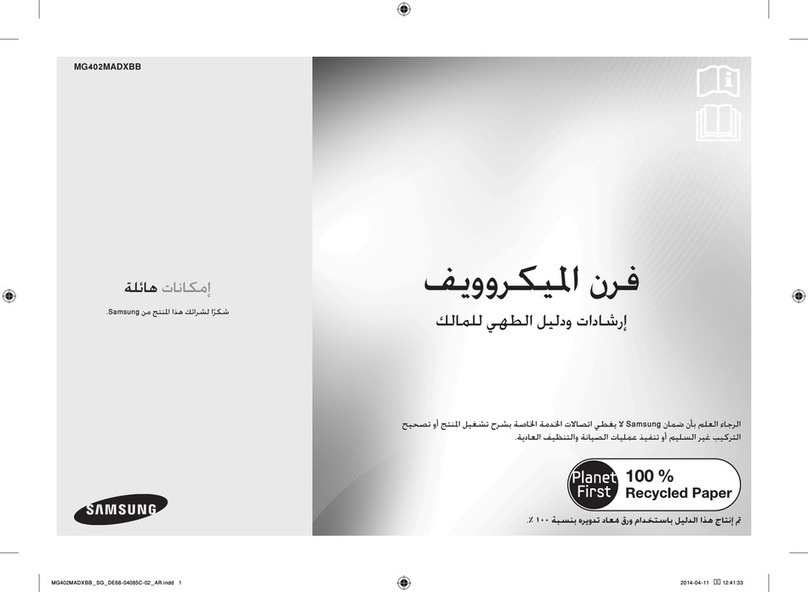 Samsung MG402MADXBB Owner's instructions & cooking guide