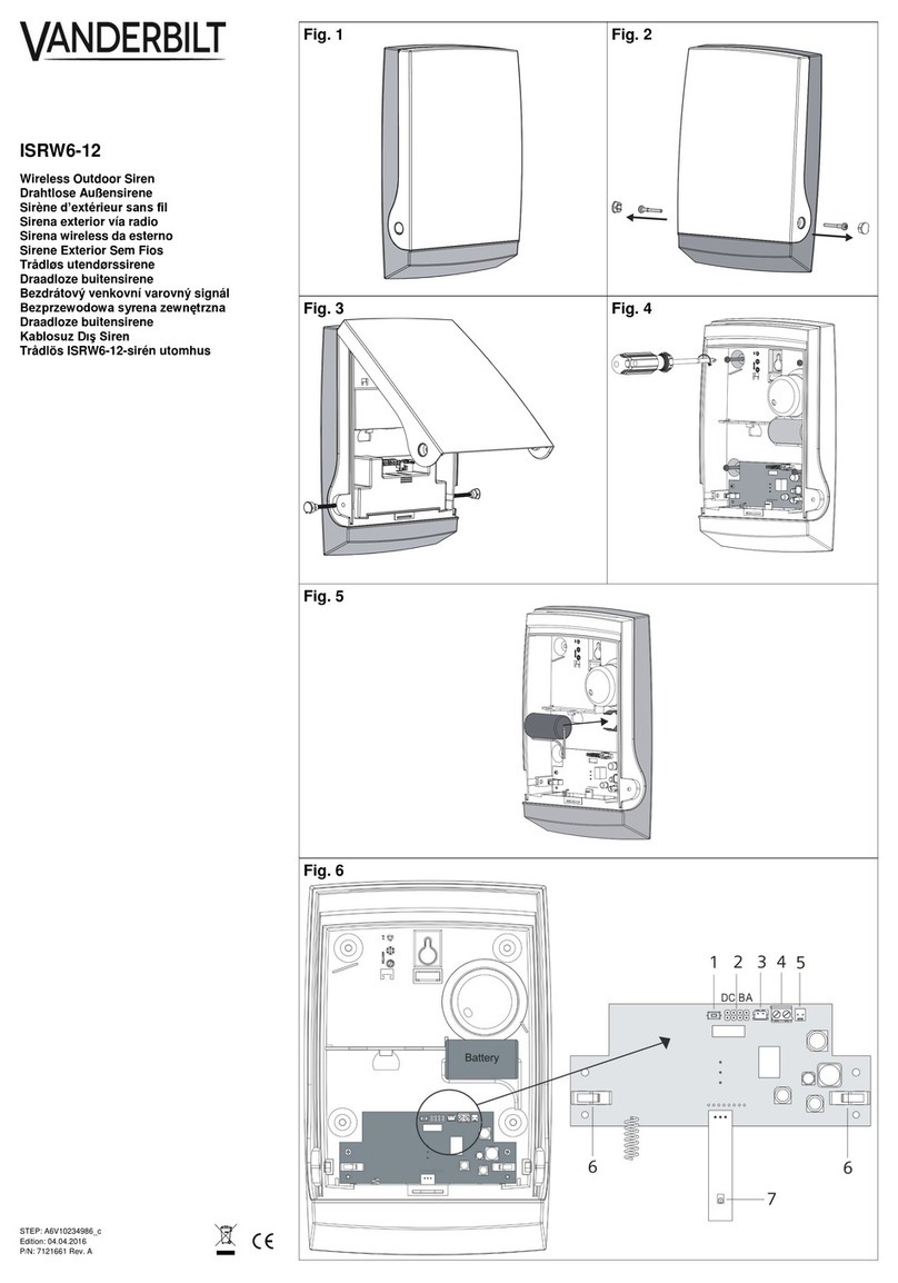 Vanderbilt ISRW6-12 quick guide
