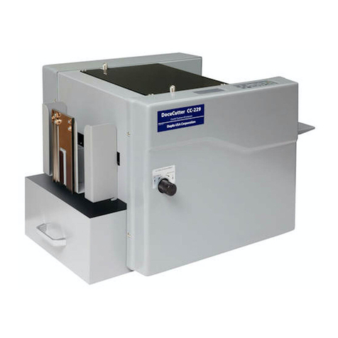 Duplo DocuCutter CC-229 Quick start guide