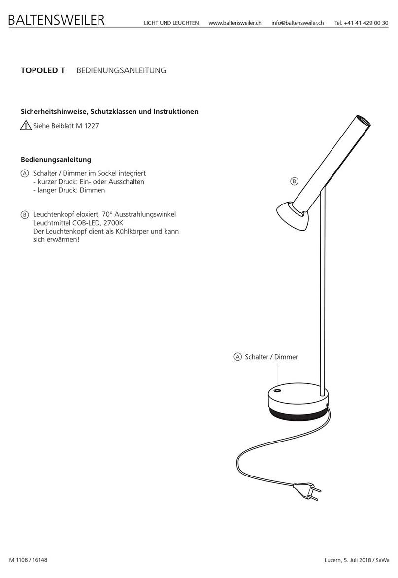 BALTENSWEILER TOPOLED T operating instructions