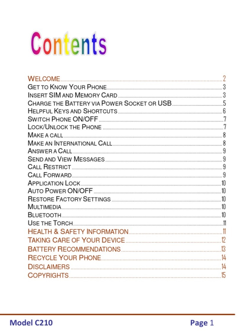 Micromax C210 User manual