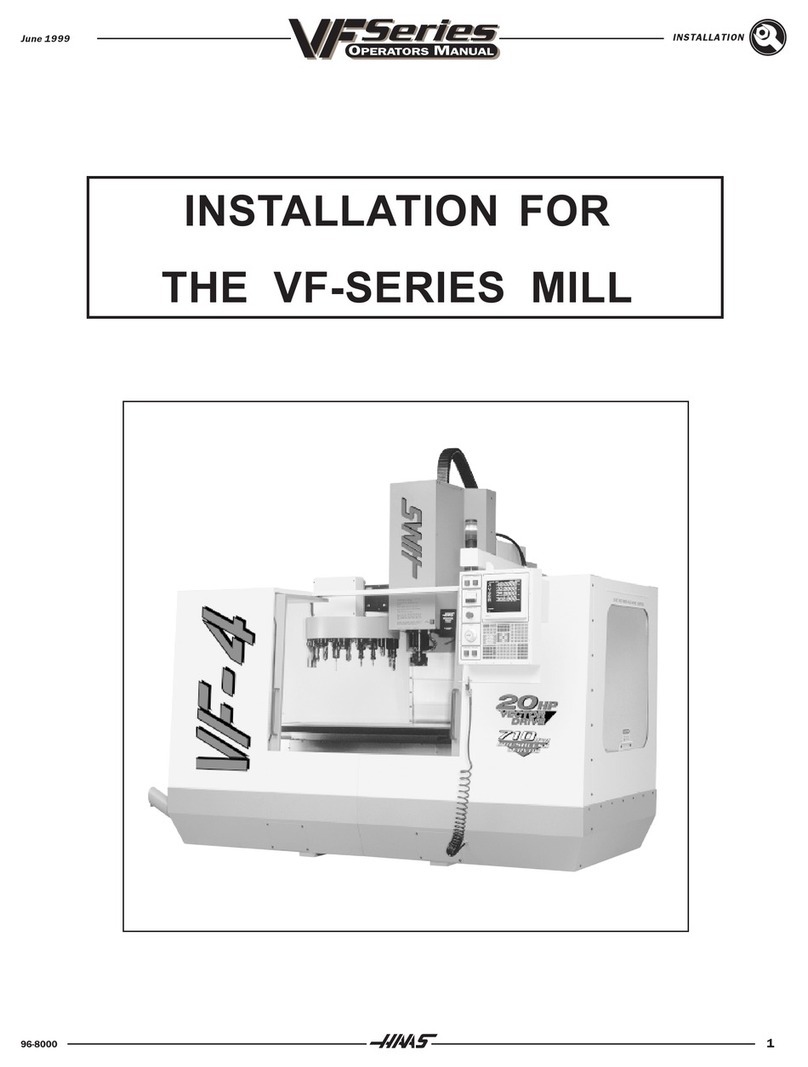 Haas VF Series Operator's manual