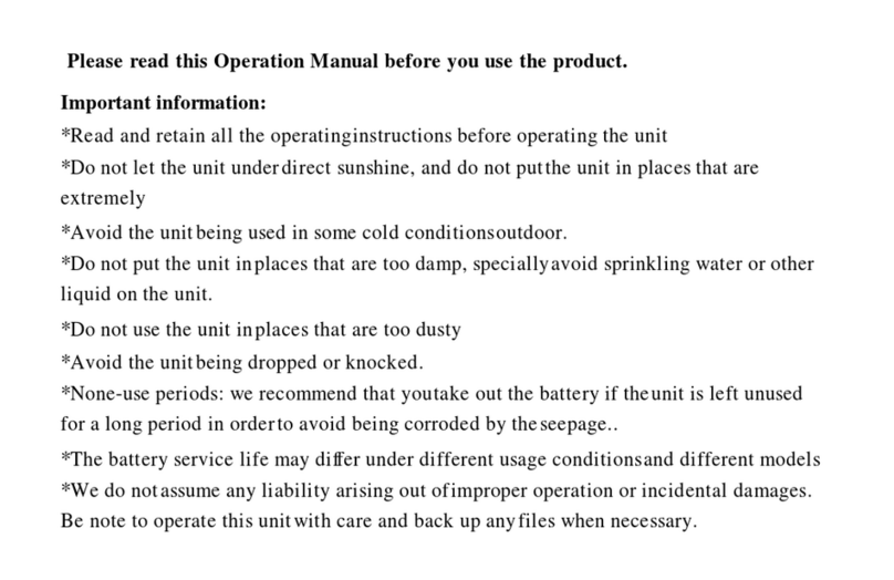 ENERGY SISTEM Lunnatic 3000 Operation manual