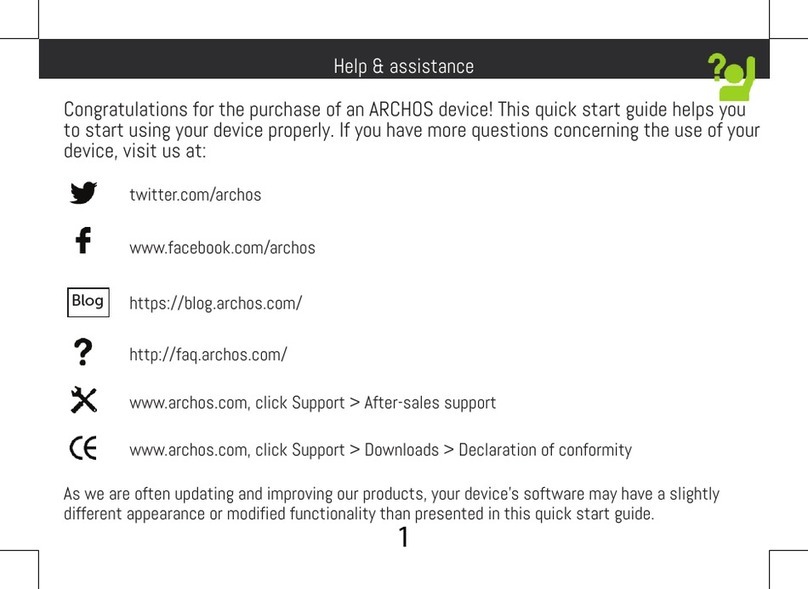 Archos Diamond 2 Plus User manual