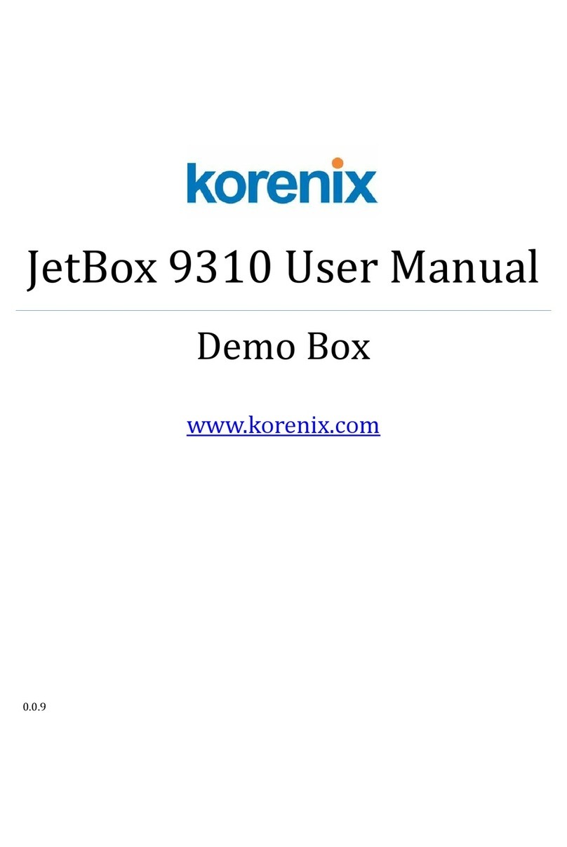 Korenix JetBox 9310 Series user manual Korenix JetBox 9310 Series user manual