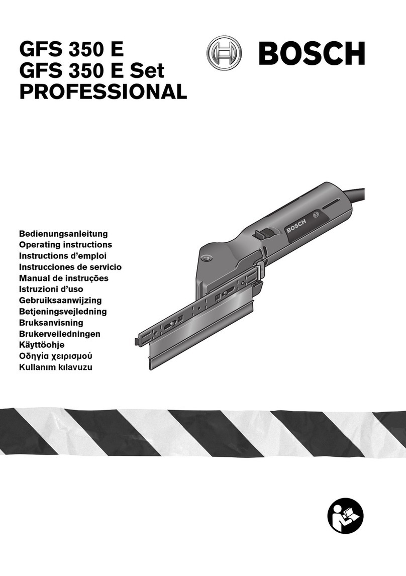 Bosch PROFESSIONAL GFS 350 E User manual