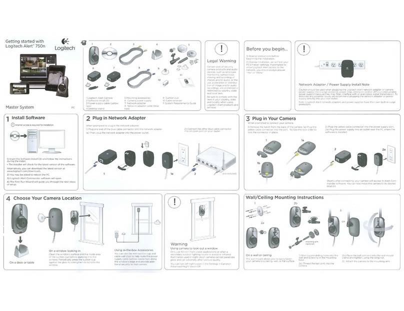 Logitech Alert 750n Getting started