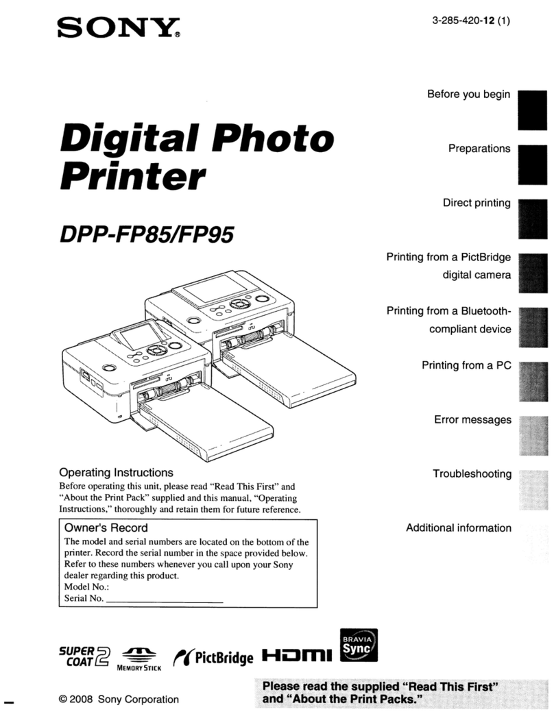 Sony DPP-FP85 User manual