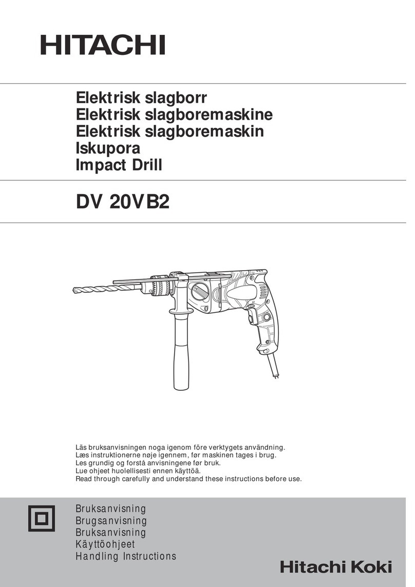 Hitachi Koki DV 20VB2 Handling instructions