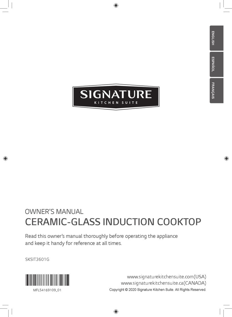 Signature Kitchen Suite SKSIT3601G owner's manual