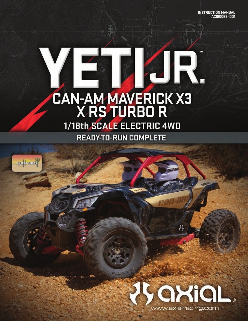 Axial Yeti Jr. Can-Am Maverick X3 X RS Turbo R instruction manual Axial Yeti Jr. Can-Am Maverick X3 X RS Turbo R instruction manual