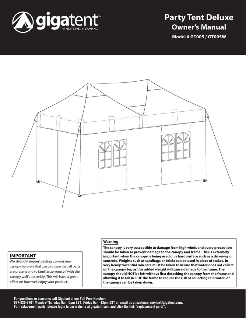 GigaTent GT005 User manual