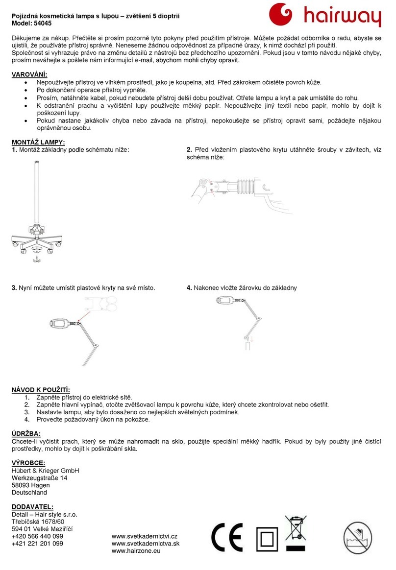 hairway 54045 instructions