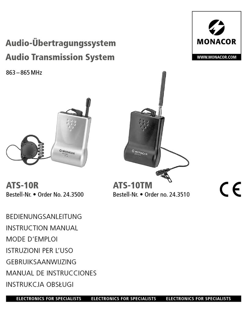 Monacor ATS-10R instruction manual