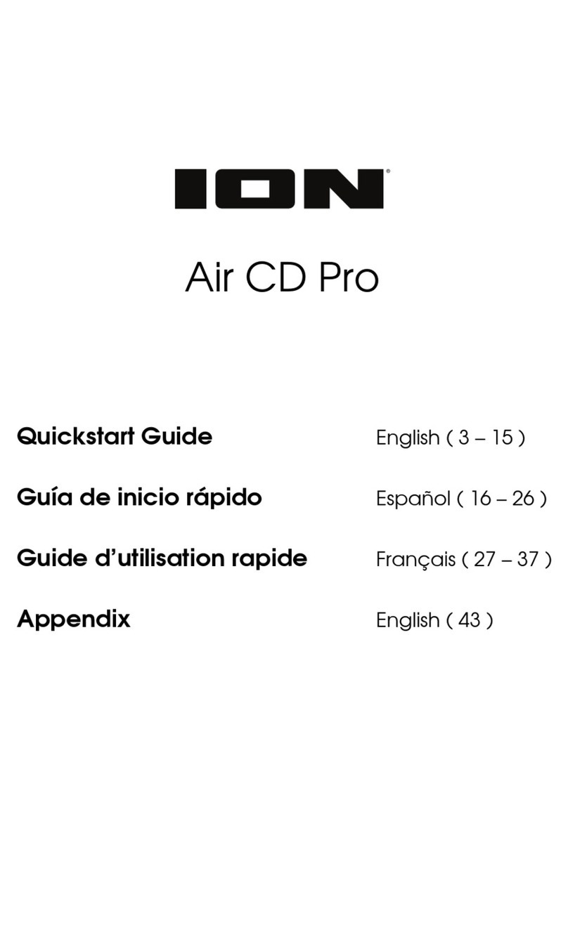 ION Air CD Pro User manual