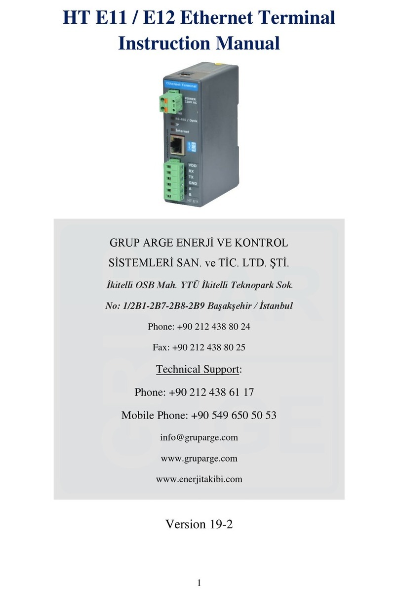 GRUP ARGE HT E11 instruction manual