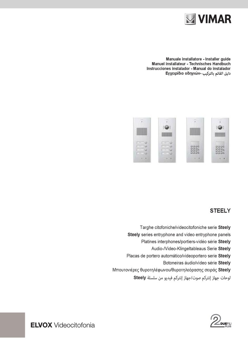 Vimar STEELY Series Installer's guide