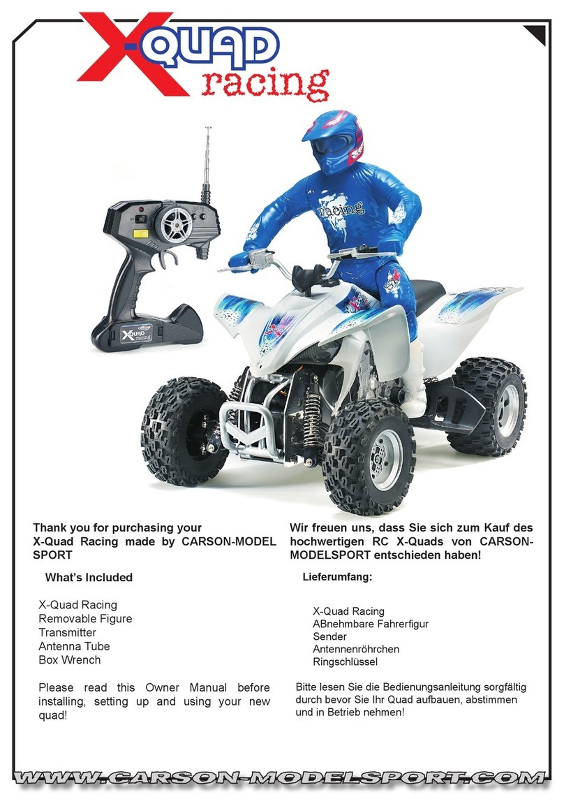 Carson X-Quad Racing User manual