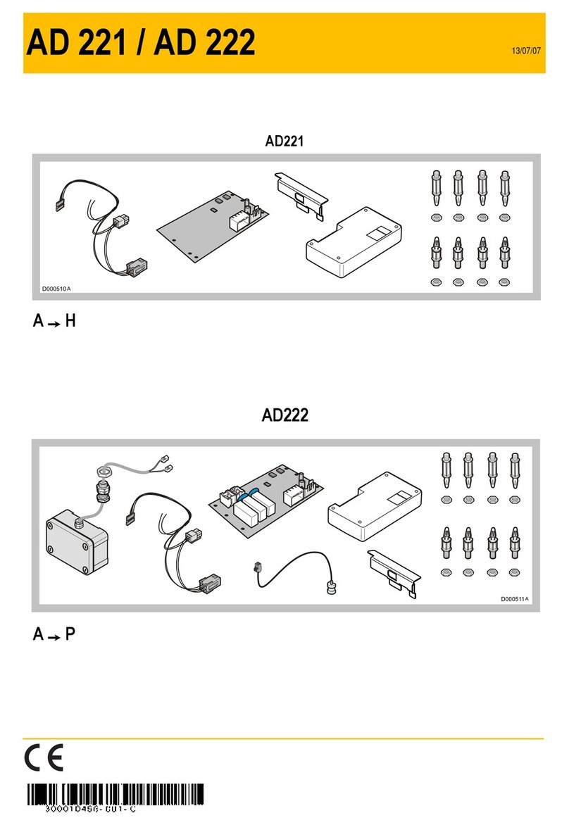DeDietrich AD 221 manual