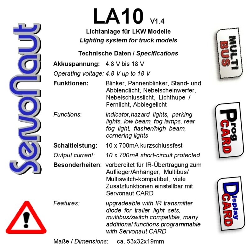Servonaut LA10 manual
