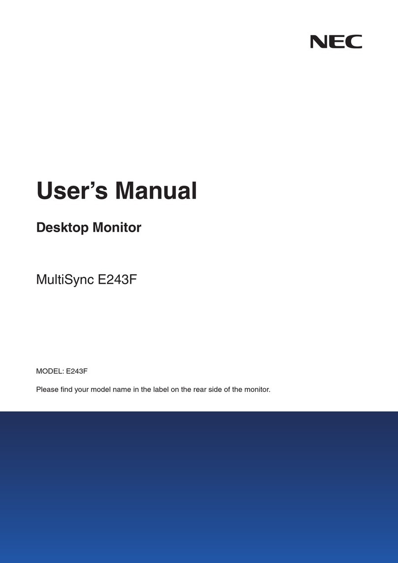 NEC MultiSync E243F user manual