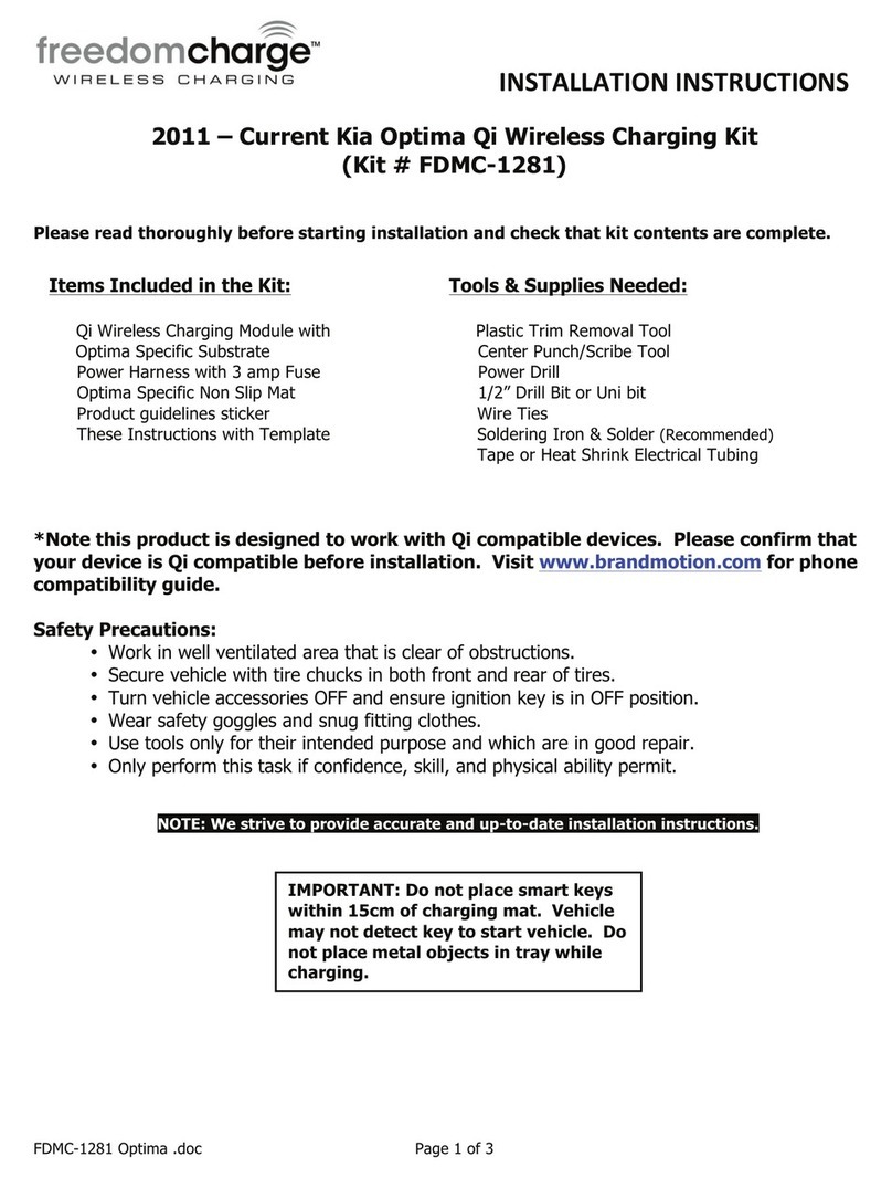 Freedom Charge FDMC-1281 installation instructions