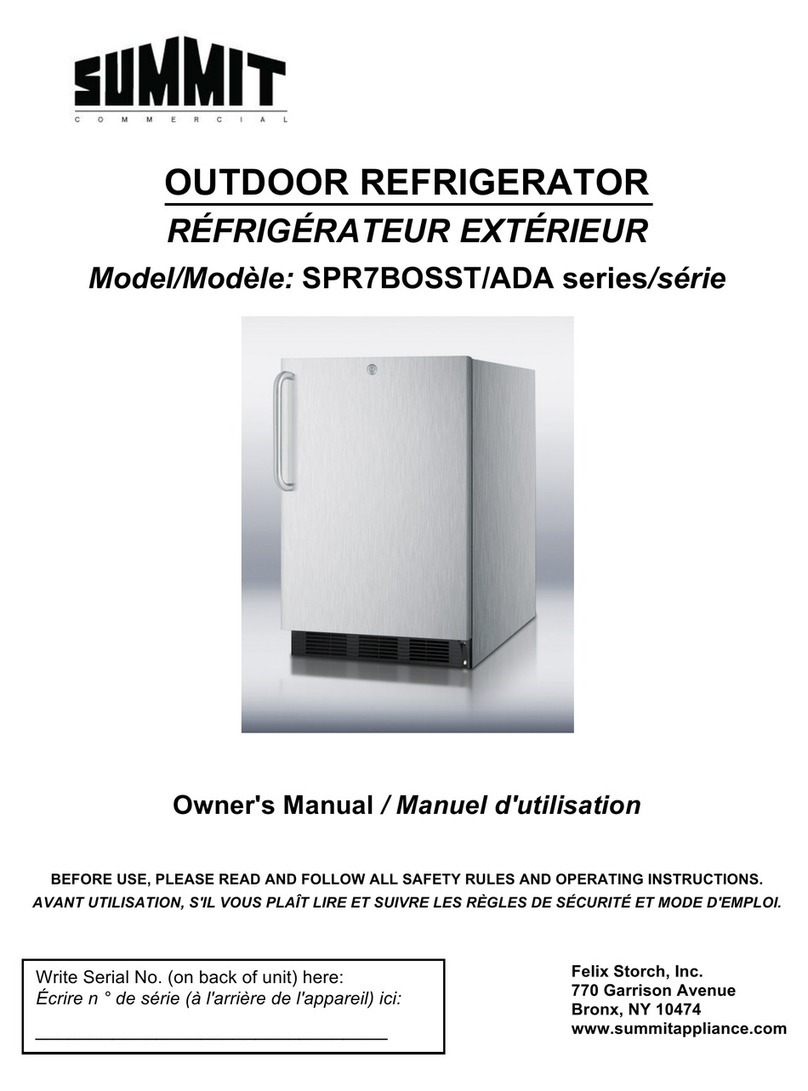 Summit Commercial ADA Series owner's manual