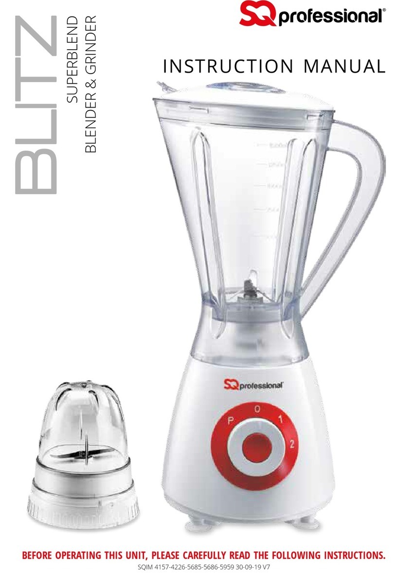 SQ Professional BLITZ SUPERBLEND instruction manual