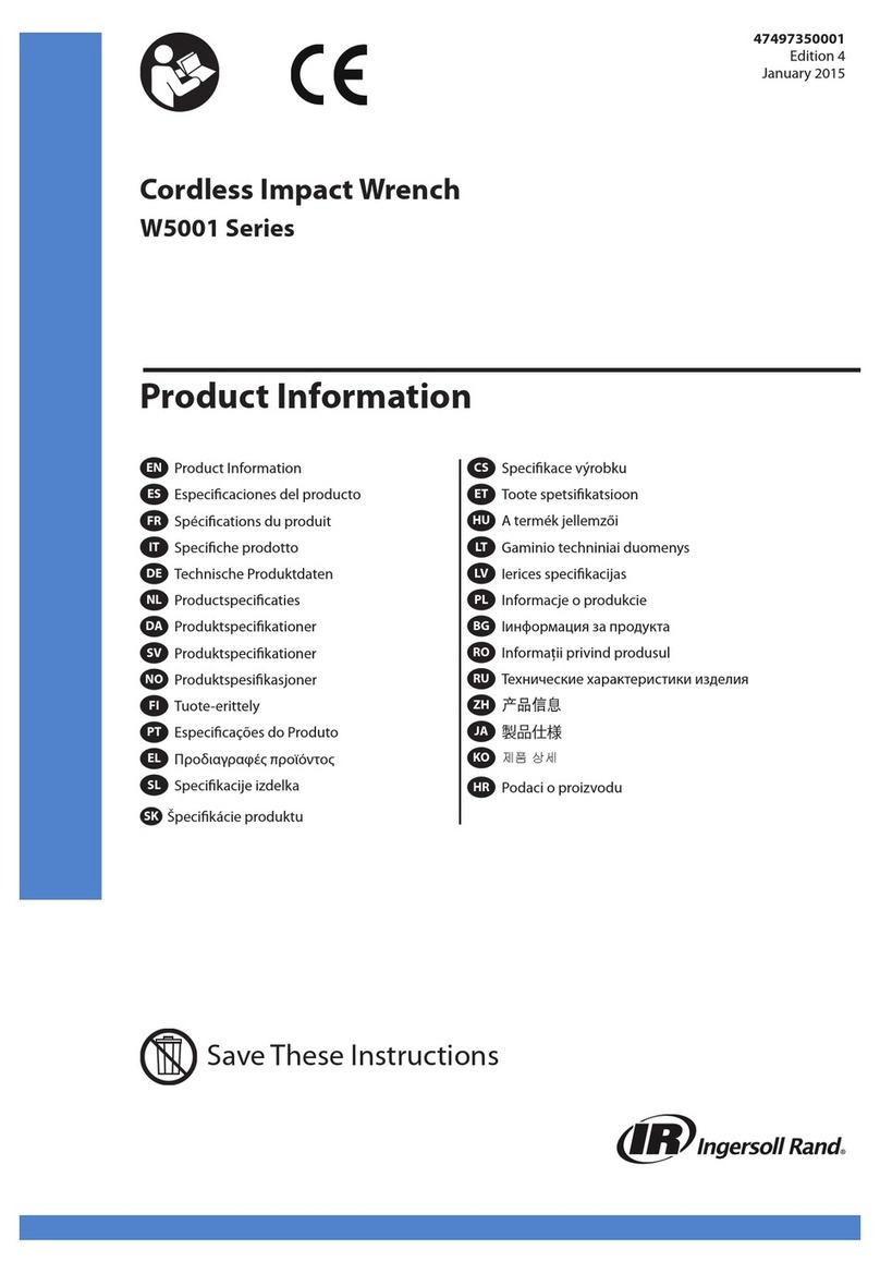Ingersoll-Rand W5001 Series Product information