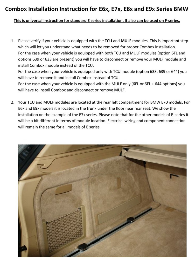 Bimmer Retrofit Combox MULF2HI Installation instruction