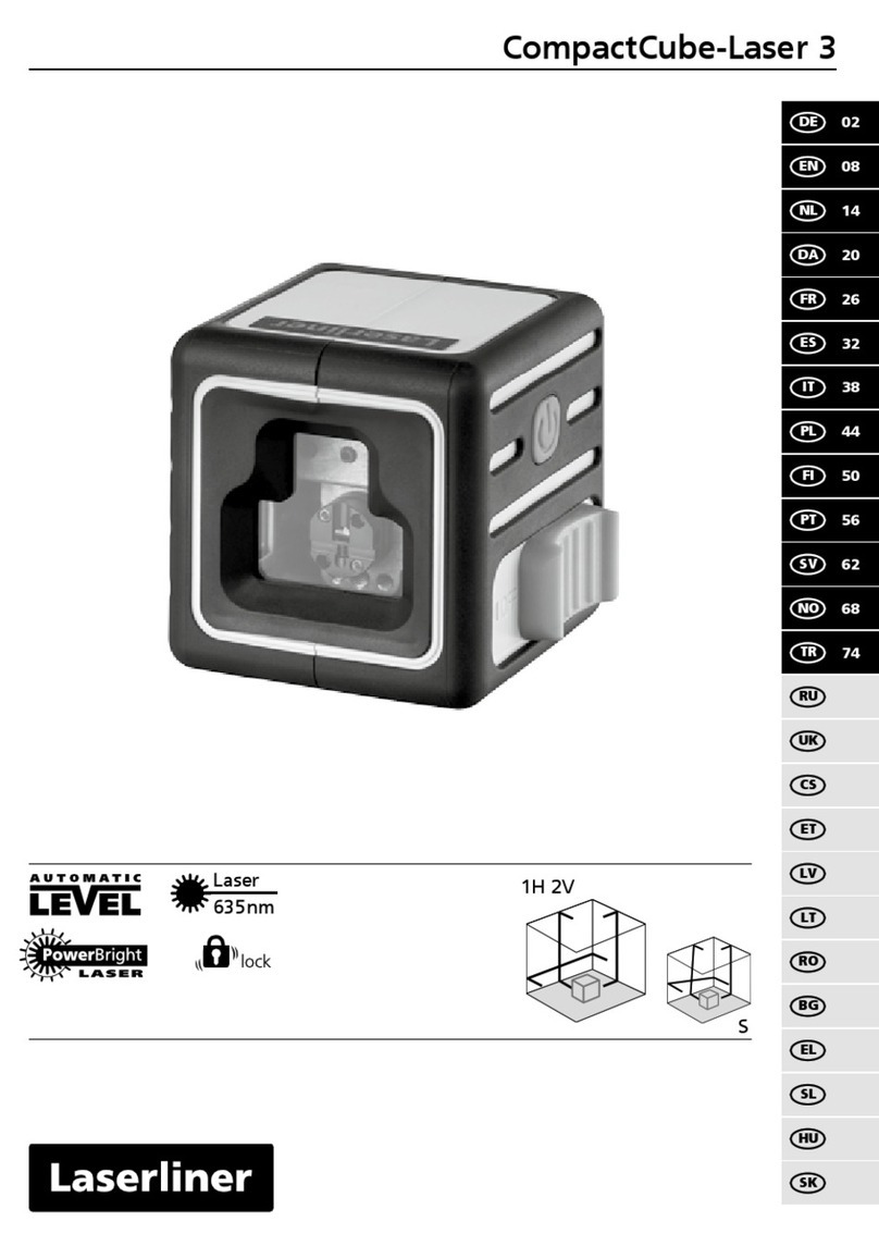 LaserLiner CompactCube-Laser 3 User manual LaserLiner CompactCube-Laser 3 User manual