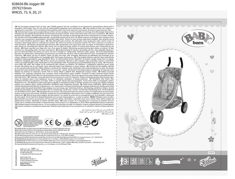 Zapf Creation Baby Born 828656 manual