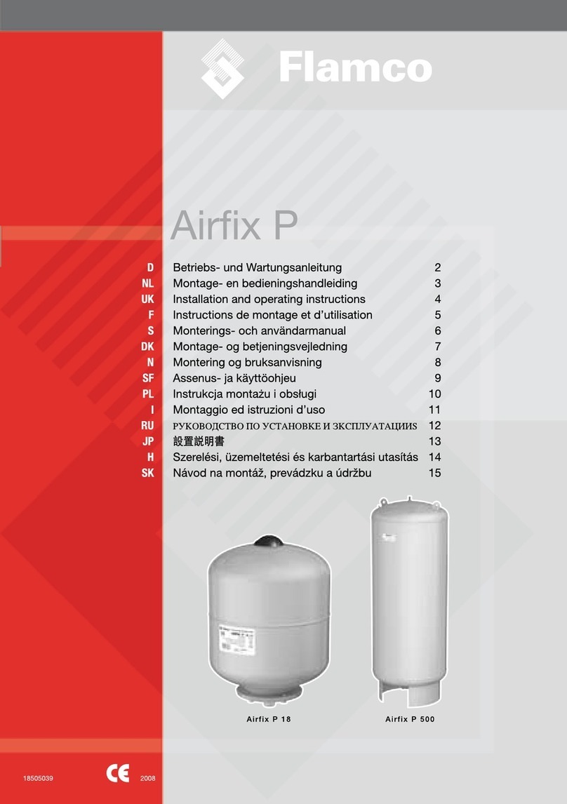 flamco AirFix P Installation and operating instructions