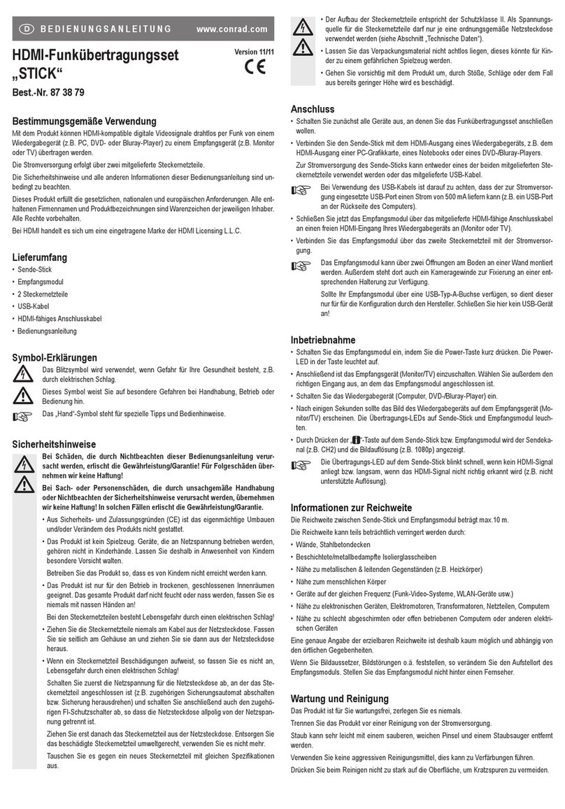 Conrad STICK operating instructions