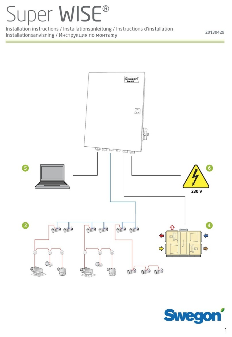 Swegon Super WISE User manual