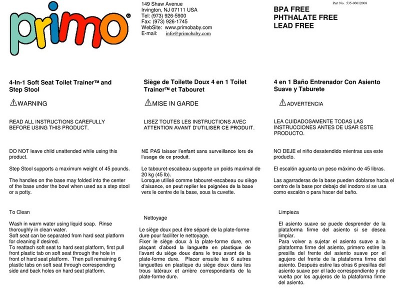 Primo Water 4-in-1 Potty instructions
