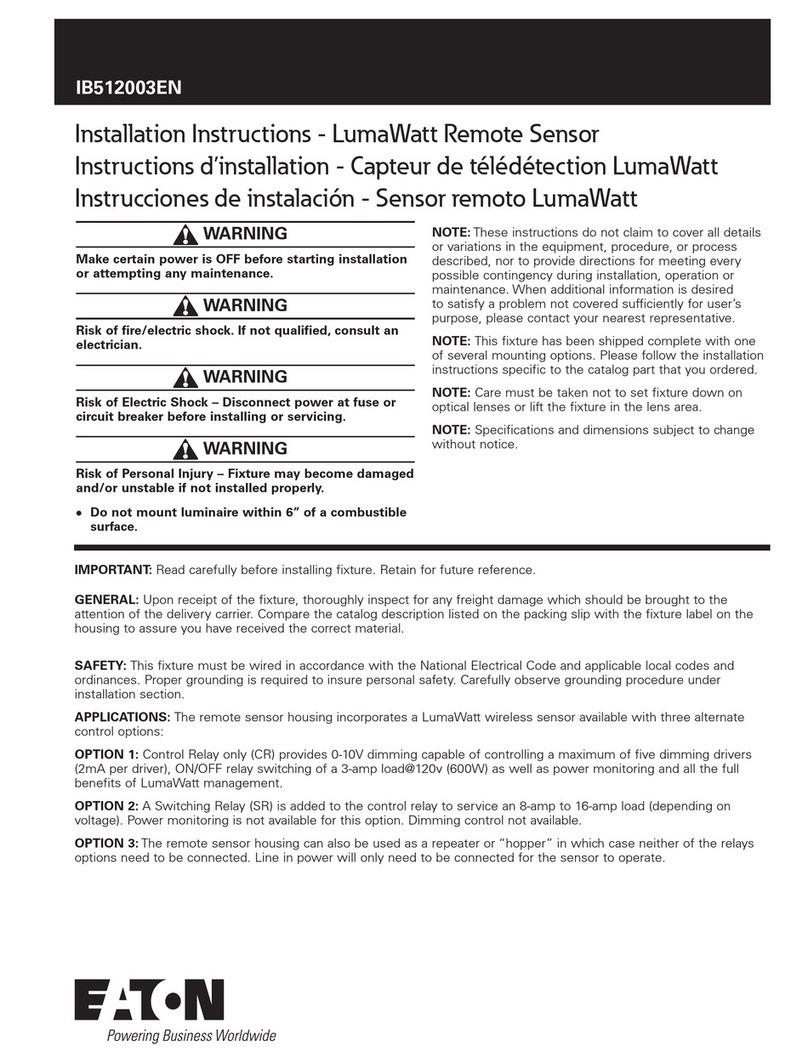Eaton LumaWatt User manual